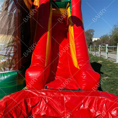 Bambini Dinosauro Casa a rimbalzo con scivolo Castillos Inflables Dino Castello a rimbalzo scivolo con soffiatore