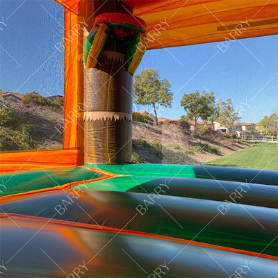 Bambini Dinosauro Casa a rimbalzo con scivolo Castillos Inflables Dino Castello a rimbalzo scivolo con soffiatore