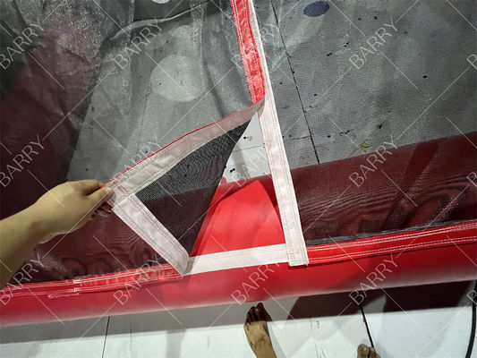 Set di porte da calcio gonfiabili personalizzabili per eventi e feste promozionali sulla spiaggia