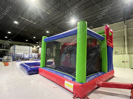 Scivolo d'acqua gonfiabile per feste con personaggio dei cartoni animati di Kuromi Commercial Melody con piscina