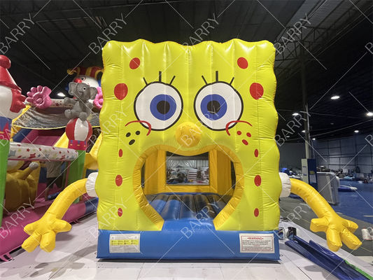 Cartoon PVC Inflatable Castle Fun Bounce House For Theme Parks Or Parties
