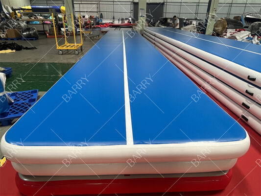 Materassino ad aria per ginnastica gonfiabile Tumble Track, tappeto per tumbling, 2m 3m 4m 5m 6m 7m 8m, spessore 10/20 cm
