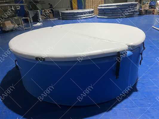 Durabile Prezzo economico Grande dimensione Bambino Adulto Famiglia Nuoto Drop Stitch Piscina gonfiabile con coperchio