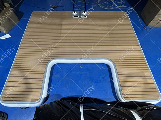 3m Drop Stitch Yacht Pontoon per spiaggia e lago piattaforma di banchina galleggiante gonfiabile