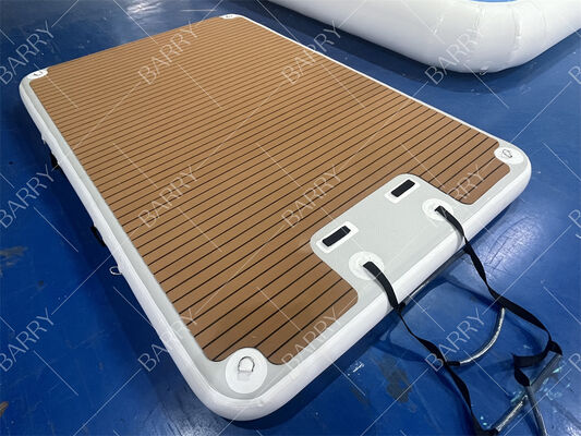 3x2x0.2m Piattaforma galleggiante gonfiabile con scala