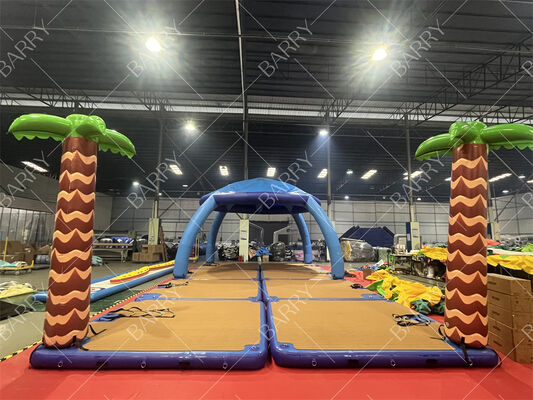 Piattaforme galleggianti gonfiabili su misura con tenda per acque oceaniche e banane galleggianti