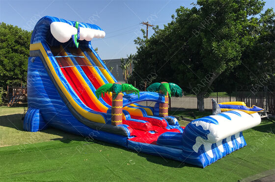 Grande cortile all' aperto di grado commerciale 24ft Slide a doppia corsia per bambini e adulti