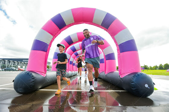 NL Large Inflatable Obstacle Course 5K Inflatable Obstacles Corsa di corsa