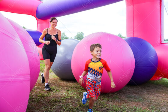 NL Large Inflatable Obstacle Course 5K Inflatable Obstacles Corsa di corsa