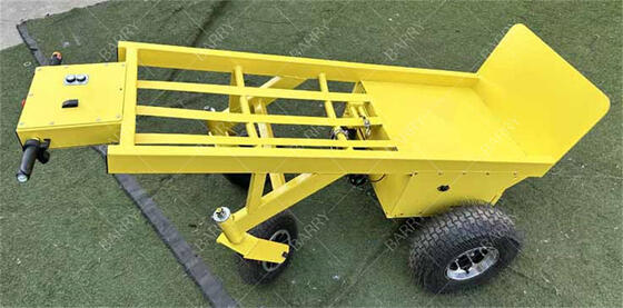 Carrello manuale elettrico a 4 ruote per impieghi gravosi con verricello per sollevare gonfiabili