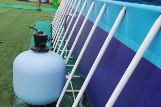 Stagno rettangolare d'acciaio su misura della pagina del metallo del PVC ultra per il parco dell'acqua