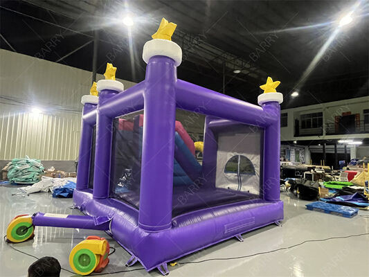 Commercial Grade Unicorn Bounce House con Slide Rainbow Star Tematico Combo gonfiabile per bambini Feste & Eventi