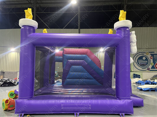 Commercial Grade Unicorn Bounce House con Slide Rainbow Star Tematico Combo gonfiabile per bambini Feste & Eventi