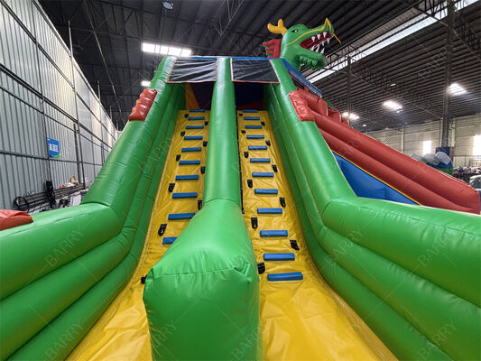 Parco acquatico gonfiabile di grado commerciale, parco giochi acquatici con scivoli con grande piscina per parchi di divertimento Festival