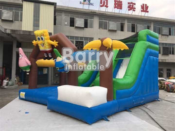 Camera combinata gonfiabile di rimbalzo di Spongebob per i bambini che saltano il materiale della tela cerata del PVC