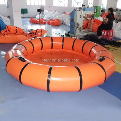 L'arancia portatile dello stagno di acqua del PVC di EN71 0.6mm scherza la piscina gonfiabile