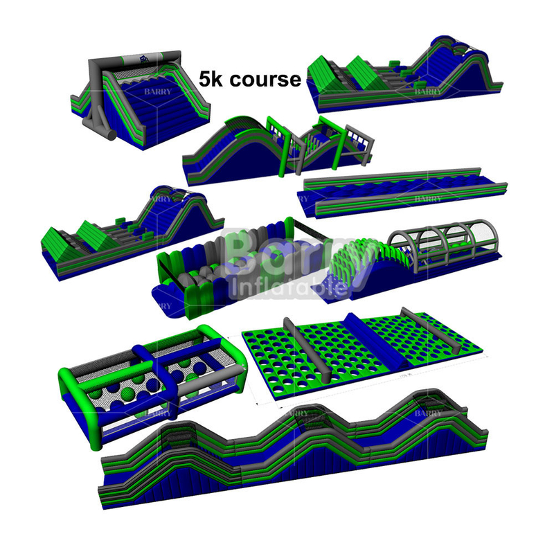 Usa Case Giant Outdoor Game 5km Bounce House Insane gonfiabile 5k Race Extreme 5k gonfiabile Run For Commercial Event