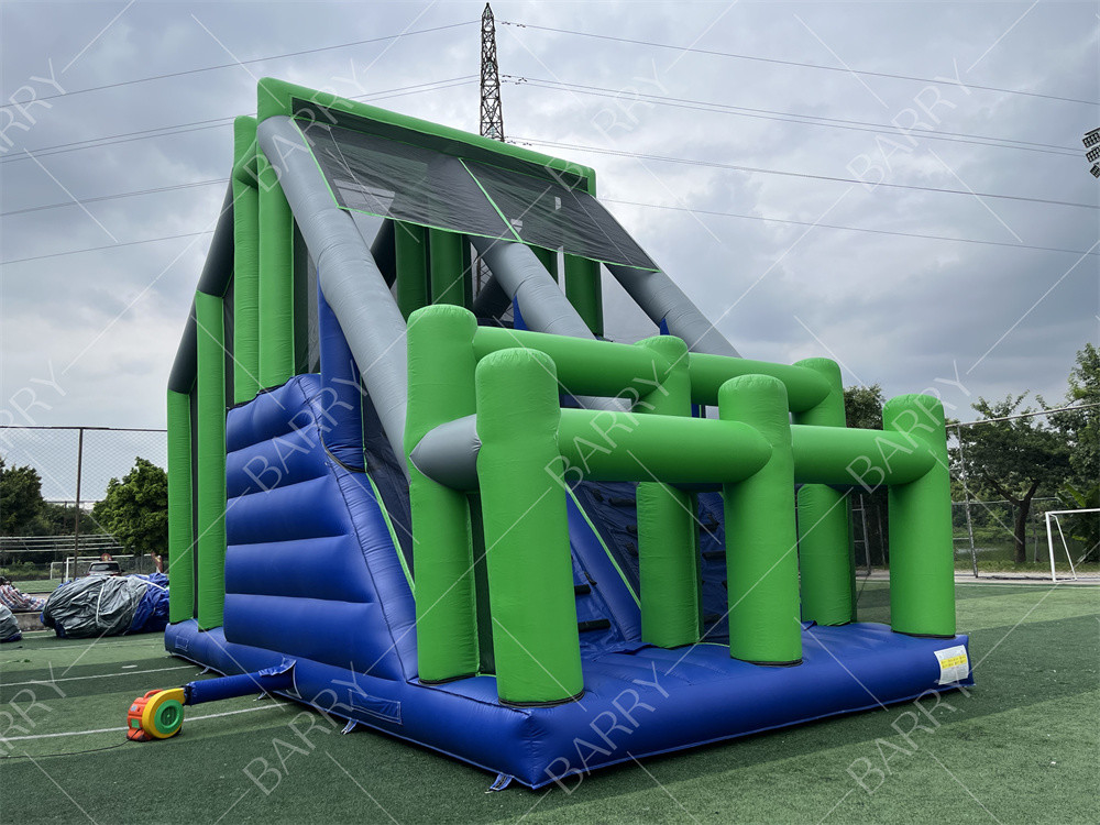 Gioco sportivo Crazy Jumping Pillow Jump Tower Freefall Inflatable Jump Airbag con piattaforma per ostacolo gonfiabile 5K