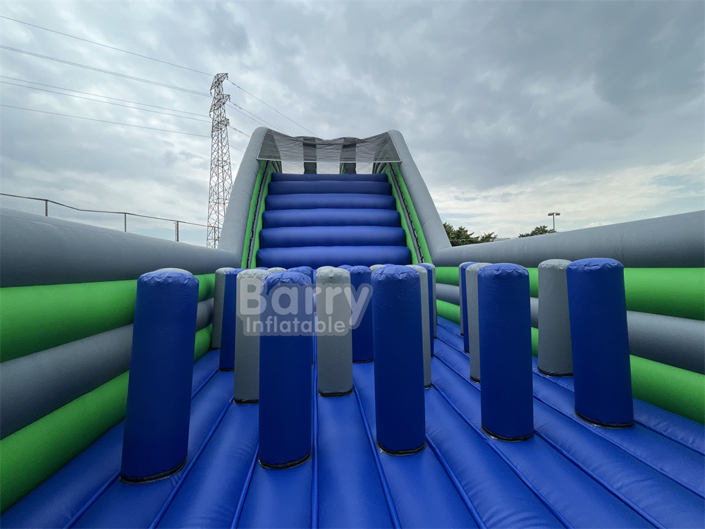 Ragazzi Adulti Obiettivi Corso Sport Gioco a tema Insane 5k Destination Inflatabile Divertente Linea di arrivo 33m Giant Water Slide