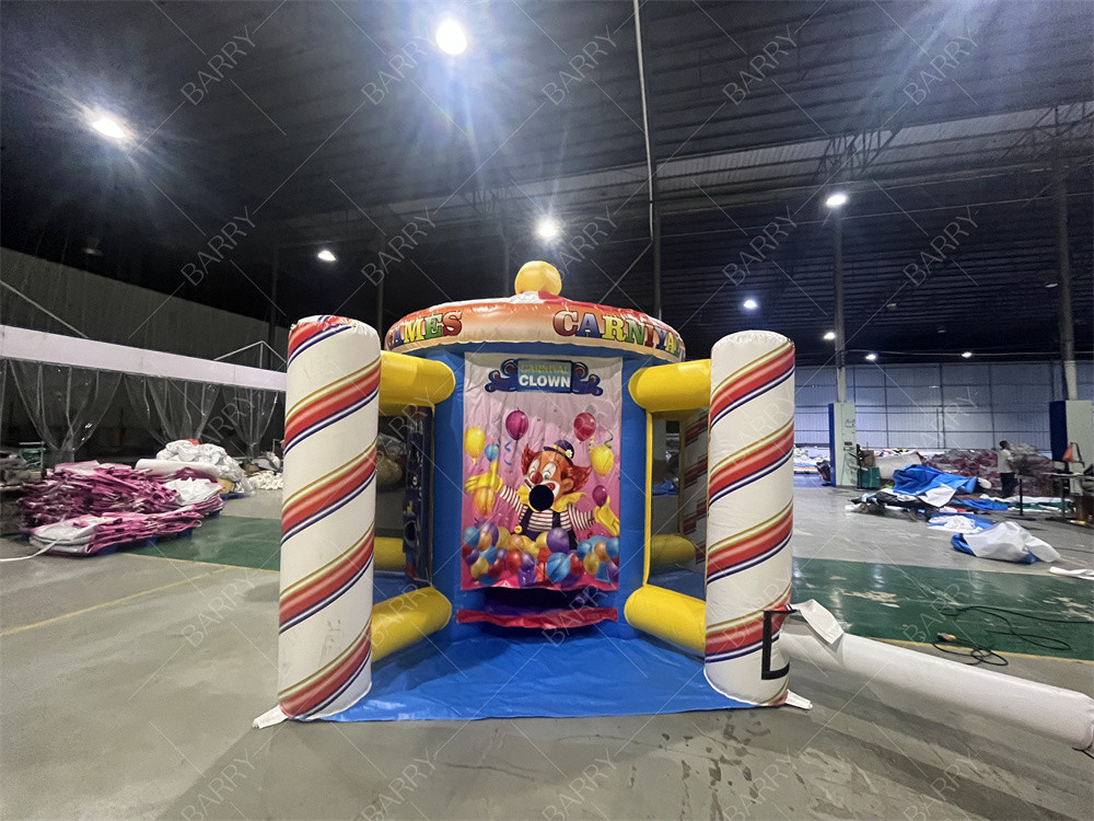 Commercial Grade Clown 5 In 1 Carnevale Gioco Per Bambini Outdoor Indoor Inflatabile Sport Gioco