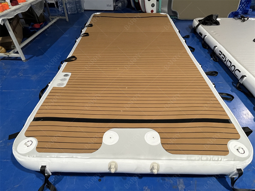 Drop Stitching Pvc Nuoto Acqua Pontoon Inflatabile Piattaforma galleggiante per Jet Ski Yacht Island