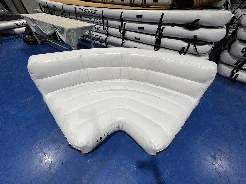 Sport acquatici in PVC di qualità commerciale Divano galleggiante galleggiante isola bianca galleggiante galleggiante per yacht