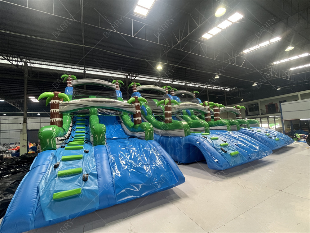 Commerciale Grande o Piccolo Palm Tree gonfiabile piscina scivolo, Giardino Giungla tema gigante gonfiabile piscina scivolo