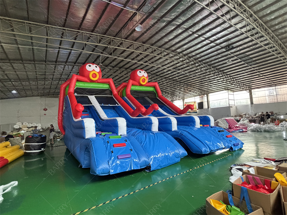 Scivolo gonfiabile per piscina a tema Sea World Octopus, Scivolo gonfiabile per parco acquatico in cortile