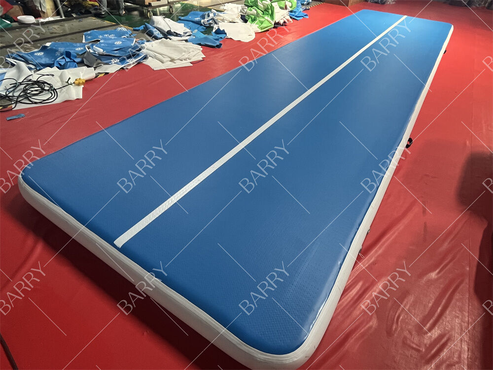 Fabbrica Air Track gonfiabile per ginnastica Tumbling Mat con goccia Stitch Blower Velcro Connect per uso yoga
