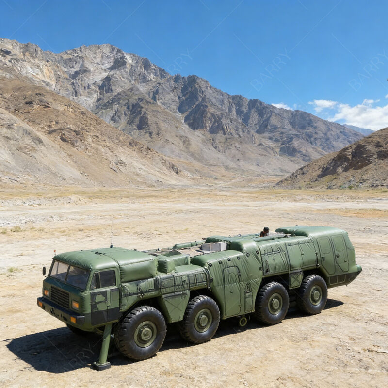 Prodotti pubblicitari gonfiabili a grande scala gonfiabili camion merci militari incantesimo gonfiabilità rapida e materiale rinforzato impermeabile durevole per tattiche