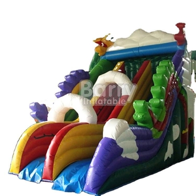 Acquascivoli gonfiabili commerciali dell'arcobaleno della tela cerata del PVC per i bambini