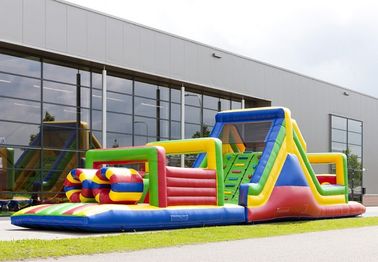 castelli rimbalzante di corsa ad ostacoli di colore dei bambini di 17.5m multi fatti funzionare per divertimento