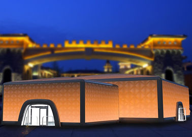 Tela cerata gonfiabile del PVC della tenda di evento di illuminazione della costruzione gonfiabile novella del cubo