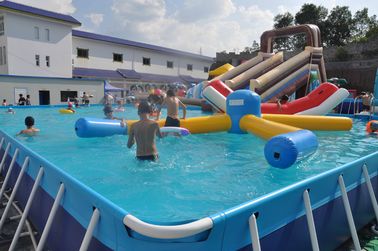Tela cerata del PVC della piscina per bambini 0.9mm della struttura del metallo di rettangolo per il parco dell'acqua