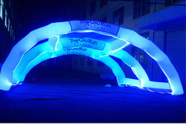 Prodotti gonfiabili decorativi di pubblicità, arco gonfiabile leggero dell'arcobaleno del LED