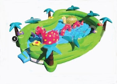 Campi da giuoco gonfiabile 24ft x 16ft x 6ft del bambino di avventura di Jungel Seaworld di sicurezza