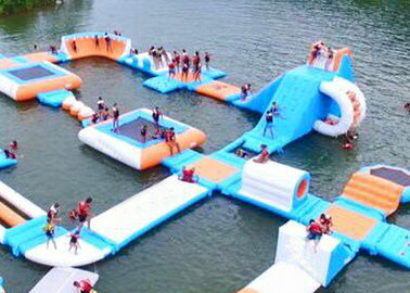 Più grande parco all'aperto dell'interno dell'acqua dell'isola per la famiglia, ostacolo di galleggiamento di Waterpark della spiaggia