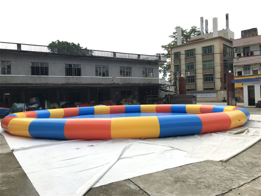 Colori gonfiabili su ordine della miscela della piscina del PVC di 0.9mm