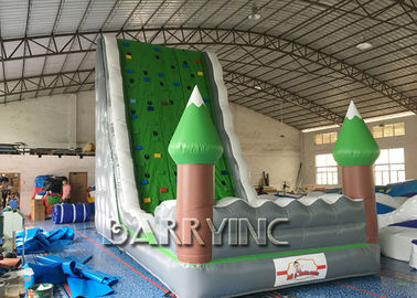 Parete rampicante gonfiabile dei bambini verdi della giungla per l'attrezzatura gonfiabile del gioco di divertimento