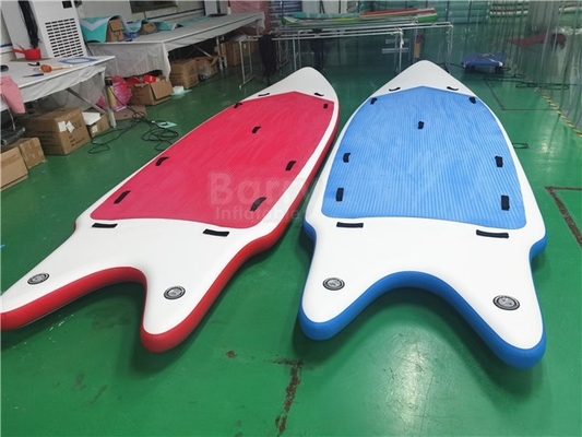 Bordo gonfiabile del SUP di anti scivolo che visita forma del pesce del bordo di pagaia dell'aria