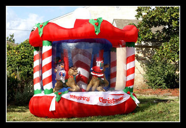 Camere stupefacenti di rimbalzo del partito dei bambini di Natale dei buttafuori gonfiabili rossi del magazzino