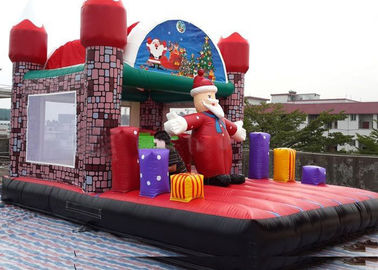 Campo da giuoco gonfiabile del bambino di Jungel, castello rimbalzante all'aperto della Camera del Babbo Natale