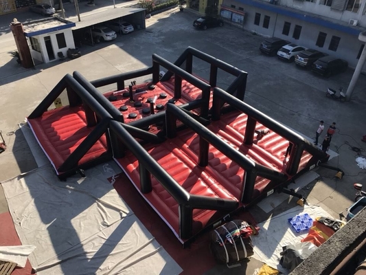 Casa di rimbalzo impermeabile per corsa ad ostacoli gonfiabile all'aperto in PVC da 0,55 mm