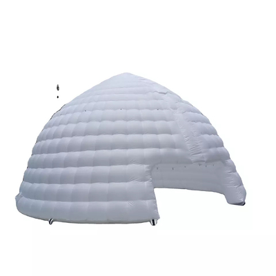 Igloo gonfiabile del grande partito della cupola della tenda gonfiabile bianca su ordinazione di evento