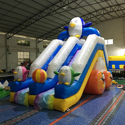 Acquascivoli gonfiabili dei vicoli del bambino durevole del pinguino per stampa di Digital dello stagno