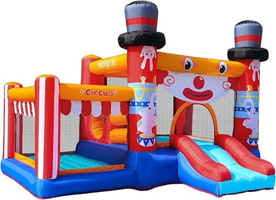 Castello rimbalzante e scorrevole del PVC del cortile all'aperto 0.55mm per i bambini
