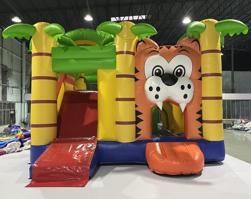 Camera di salto gonfiabile Lion Design dei castelli rimbalzante gonfiabili della tela cerata del PVC
