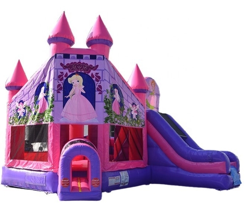 buttafuori gonfiabili del bambino del PVC di 0.55mm con principessa Theme dello scorrevole