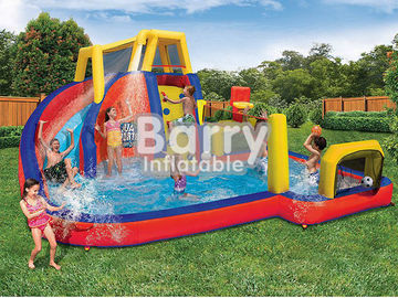 Attrezzatura gonfiabile del parco dell'acqua dell'attrazione mobile, parco dell'acqua della spruzzata per i bambini