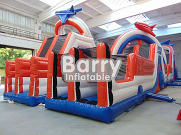 Giochi gonfiabili giganti di corsa ad ostacoli di esplosione degli adulti PVC di 30 x di 8 x di 7m 0.9mm